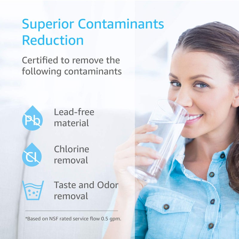 AquaCrest AQUA CREST UKF8001 Refrigerator Water Filter, Replacement for EveryDrop Filter 4, Maytag UKF8001P, Whirlpool UKF8001AXX-750, UKF8001AXX, 4396395, 469006, EDR4RXD1, Puriclean II - Image 3